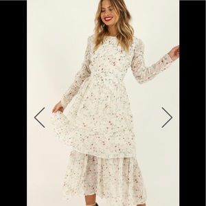 Floral Maxi Backless Dress